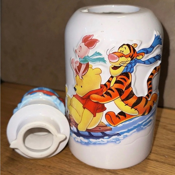 DISNEY Winnie the Pooh & Friends Tiger Piglet Embossed Ceramic Milk Bottle Jug - Picture 4 of 4